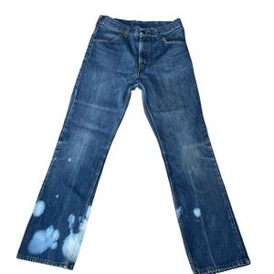 Vintage 1970s Sears Thumbs Up Custom Denim Jeans - 29